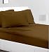 RV Mattress Short Queen Sheet Set 400 Thread Count Egyptian Cotton -Made for RV, Camper & Motorhomes 4 Pcs Sheet Set 15" deep Pocket Short Queen Taupe Stripe