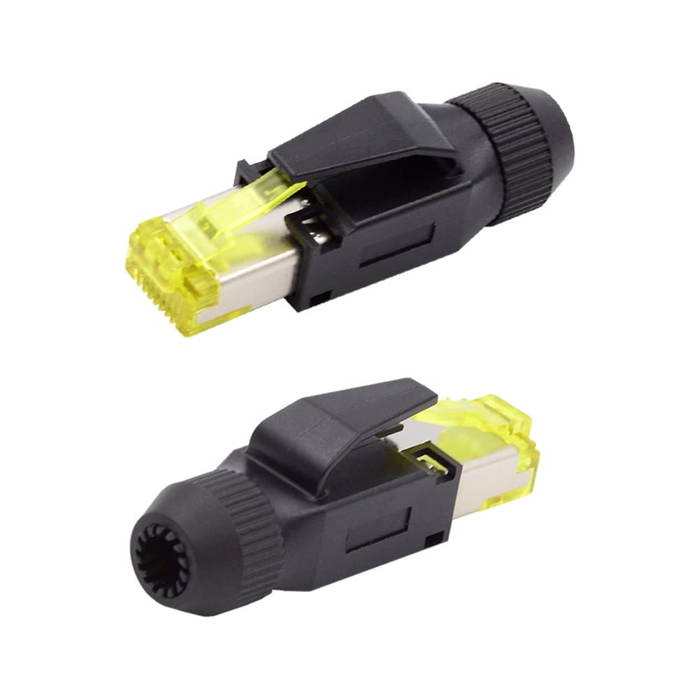 NFHK 2pcs/lot STP UTP Shield Cat6 RJ45 8P8C Plug Assembly Crimp Type for Industrial Network Ethernet Patch Cord