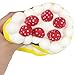 POWEE 4.5” Jumbo Slow Rising Squishies Birthday Strawberry Cake Squishy Charms Stress Relief Toy (Yellow)