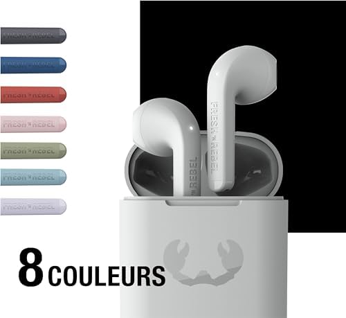 Twins Core Écouteurs Intra-Auriculaires Bluetooth sans Fil avec Assistant Vocal, contrôle Tactile et Microphone intégré, 30 Heures D'Autonomie (Ice Grey)