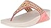 FitFlop Women's Carmel Toe-Post Suede Sandals Dress, Peach, 8 M US