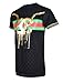 SCREENSHOTBRAND Mens Hipster Hip-Hop Premiun Tees - Stylish Longline Latest Fashion T-Shirts - Gold CC Logo - Black - Xlarge
