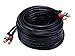Monoprice 102867 35-Feet Premium 2 RCA Plug to 2 RCA Plug 22AWG Cable - Black primary