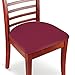 Collections Etc Easy Fit Seat Covers for Chairs, Bar Stools, Patio Cushions - 2 PC Set, 15 3/4