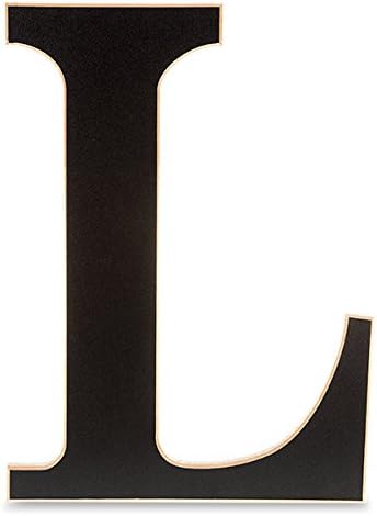 The Lucky Clover Trading "L" Wood Chalkboard Letter, 14" L