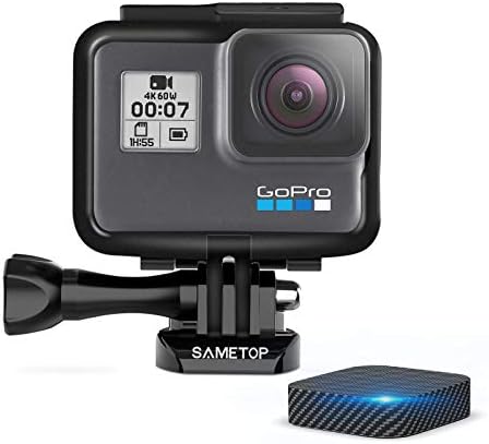 Sametop Gopro Hero7 Black用 フレームマウント 保護ケース ゴープロ アクセサリー Hero6 Hero5 Hero 18 カメラに兼用 レンズカバー付き