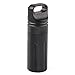 ALTTIMERY Waterproof Capsule Seal Bottle Holder Case Container Dry Box Outdoor Survival Emergency EDC Tool (black)