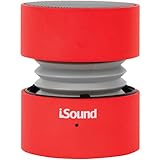iSound Fire Aluminum Rechargeable 3.5mm Aux Portable Speaker (Red)