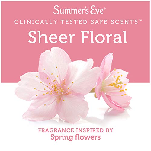Summer's Eve Cleansing Cloths, pH-Balanced, Dermatologist & Gynecologist Tested, Sheer Floral, 32 count, Pack of 4 - Image 2