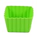 Bakerpan Silicone Square Molds for Baking, Baking Cups, Mini Cake Molds, Square Cupcake Liners, 1.5 Inch Cups - Set of 12