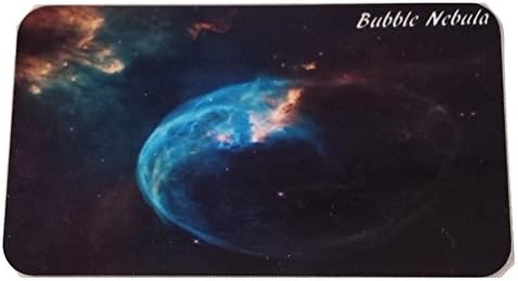 Hubble Telescope Photo Aluminum Business Card Size Magnet - Bubble Nebula