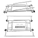Rackaphile Collapsible Adjustable Double Rail Rolling Clothing Garment Drying Rack, Chrome Finish