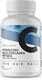 Premium Multi Collagen Pills (2000mg) Type I,II,III,V,X - Collagen Pills for Hair Skin Nails Bones & Joints - Collagen Peptides - Hydrolyzed Collagen Capsules for Women & Men (90 Count)