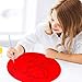 Tatuo 10 Pieces Colorful Dry Erase Circles White Board Marker Removable Vinyl Dot Wall Decal for Drills and Training School Teaching Progress (11.8 inch)