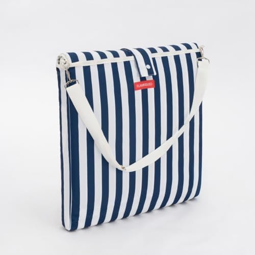 Strandstuhl - Für Strand und Pool - Einfacher Transport, Kippbarer - Rückentasche - Leichtgewicht - Polyester - Marineblau