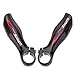 Lixada Bicycle Handlebar Ends 1 Pair Carbon Fiber MTB Road Bike Bar Ends BarEnds 22.2mm