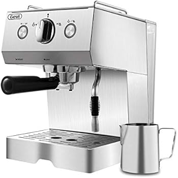 Espresso Machine Coffee Machine 15 Bar Stainless Steel Coffee Brewer With Milk Frother Wand Package Wfree Milk Frothing Pitcher For Cappuccino