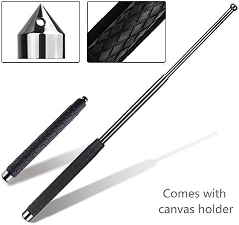 Cyfie Expandable Stick, 26 Inch Retractable Stick 3 Sections Emergency Security Escape Tool for Men Women Hiking Walking Travel Military Training Outdoor Activities ect.