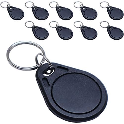 10PCS RFID keyfob NFC Keychain NTAG215 Key Fob Tags Proximity ID Card NFC Tag, 13.56MHz Key Cards ABS Material Access Controller Suitable for Door Entry Access Control