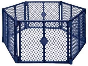North States Superyard Colorplay 6 Panel Playard (6 Panel, Navy)