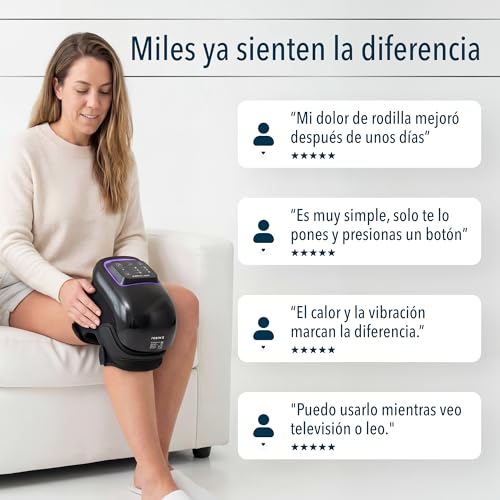 FORTHiQ Pro+ Knee Massager with Heat and Red Light, 6-in-1: Heat, Red Light Dual Wave Length and Vibration - Wireless, Portable, Rechargeable, Memory Function and Adjustable Straps