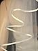 SAMKY Elegant 1T 1 Tier Ribbon Cascade Waterfall Veil - Ivory Elbow Length 28