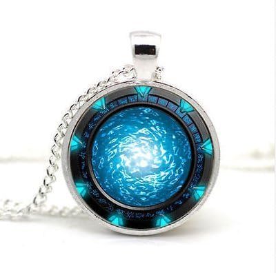 PSTStargate Portal Atlantis Necklace Pendant Jewelry Stargate Portal Atlantis