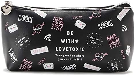 Amazon Co Jp ラブトキシック Lovetoxic 総柄ペンポーチ クロ Free 文房具 オフィス用品