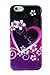 iPhone 6 Case,Heart Flower TPU Skin Gel Silicone Soft Case Cover Skin For Apple iPhone 6 4.7 inch With a Free Cleaning Cloth As a Gift
