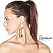 Rosemarie Collections Women's Dancing Skeletons Halloween Earrings (Hematite Color)