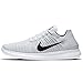 Nike Womens Free Running Motion Flyknit Shoes, White - 7 B(M) US