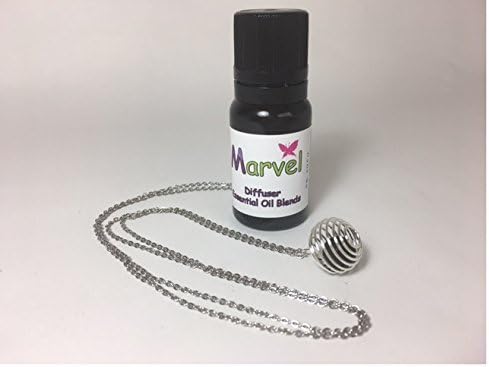 Aromatherapy Diffuser essential oil blend KIT- SOOTHING blend and a Necklace/Pendant with a porous Lava rock bead
