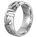 Jude Jewelers 8mm Stainless Steel Jesus Ring Christian Religious Holy Cross Wedding Engagement