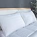 Down Alternative Pillows for Sleeping Plush (2 Pack King), 100% Cotton Cover Best Hotel Bed Pillows with 2