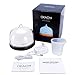 OKACHI GLIYA Essential Oil Diffuser 200ml Aromatherapy Cool Mist Aroma Humidifier (Up to 6H Use, Mist Control, Waterless Auto Shut-Off, 3 Timer Settings, 7 Color LED Lights, Dark Wood Grain, BPA-free)