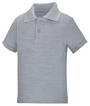 Classroom Uniforms 58990 Toddler's Preschool SS Pique Polo Heather Gray Size 3T