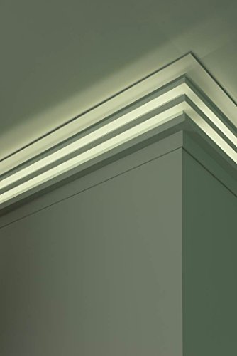 Orac Decor Crown Molding C382 Primed Polyurethane 4" Sample Face: 5" H: 2" Proj: 5-1/2"