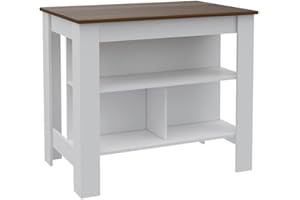 TUHOME FURNITURE TUHOME Cala Kitchen Island Engineered Wood Kitchen Islands in Multi-Color