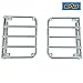 EAG Rear Tail Light Guard Covers Chrome Euro Stainless Steel Fits 07-18 Jeep Wrangler JK