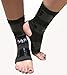 Mighty Grip Black Pole Dancing Ankle Protectors with Tack Strips for Gripping the Pole (Medium)