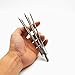 MAYMII M8 5-Prong Fishing Fork Fish Frog Eel Salmon Barbed Stainless Fish Spear Long Nut