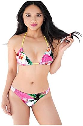 FANGUO Womens Bikini Set Splicing Swimsuit Casual Adjustable Strap Beachwear Padding Sexy