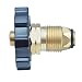 onlyfire 5041 Soft Nose POL Propane Gas Fitting Adapter with Excess Flow X 1/4 Inch Male Pipe Thread, Brass primary