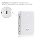 2.4A USB Wall Outlet Surge Protector with 4 Side-Entry Outlets, 300 Joules, 15A/125V/1875W, Top Cell Phone Dock Design, ETL Listed