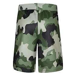 Solar French Terry Pull On Shorts Green Camo