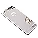 [GW USA] Luxury Mirror Phone Case Compatible for iphone 8 Plus Mirror Case, iphone 7 Plus Mirror case, Back Shock-Absorption TPU Bumper Anti-Scratch Bright Reflection Protective Case - Silver
