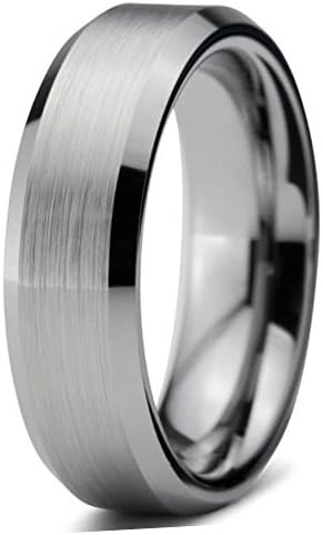 AIVN 8MM Tungsten Ring For Men's Wedding Band Ring in Comfort Fit (12)