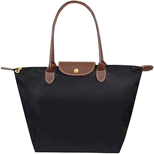 Whoishe Women Fashion Hobo Bag Large Tote Black Shoulder Handbag