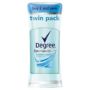 Degree Antiperspirant Deodorant 48 Hour Advanced Protection Shower Clean Deodorant for Women 2.6 oz, 2 Count