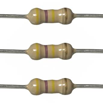 470k Ohm 1 4 Watt 5 Carbon Film Resistors Pack Of 100 Single Resistors Amazon Com Industrial Scientific